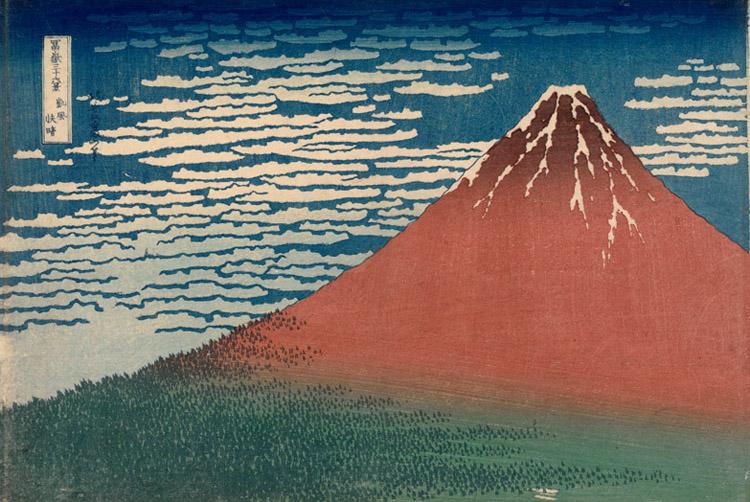 Katsushika Hokusai Mount Fuji in Clear Weather (nn03) Germany oil painting art